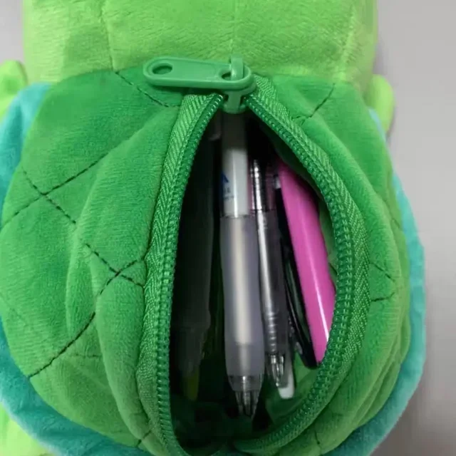 Portapenne creativo di grande capacità astuccio multifunzionale per anatra/squalo/tartaruga portapenne in peluche per ufficio scolastico 2