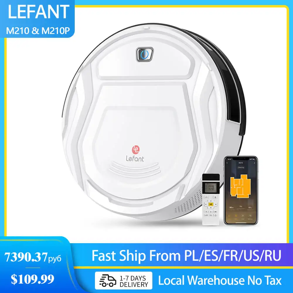 Lefant M210 Mini Robot Vacuum Cleaner For Home Wet And Dry 2 In 1