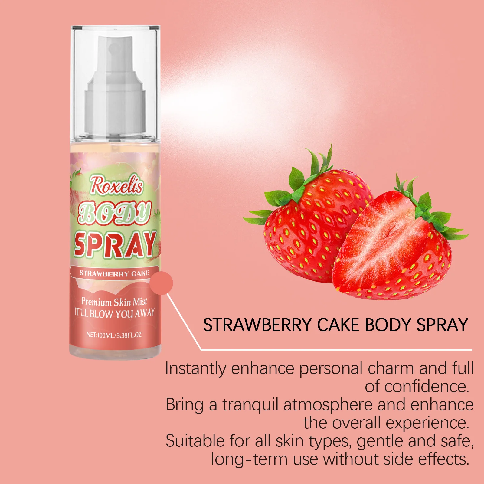 Roxelis juicy strawberry cake bodymist hydraterend_voghion.com