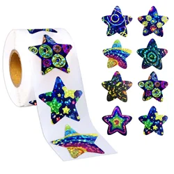 Blue Star Stickers Roll - Cartoon Starry Sky Rewards and Party Gift (Blue star - 500pcs)