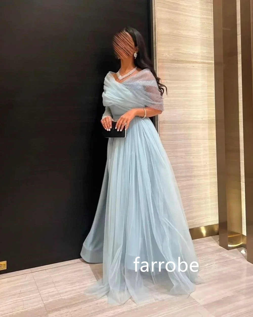 Exquisite Net Pleat A-line Off-the-shoulder Midi Dresses Cocktail Dresses Modern Style Pastrol Unisex Chinese Style F