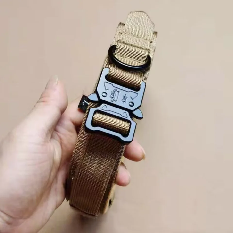 Heavy Duty Tactical Nylon Dog Collar with Handle