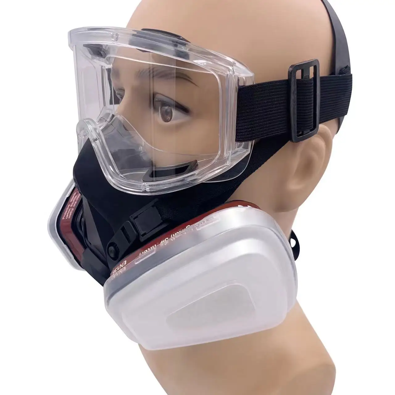 Preto 6200 metade química pintura facial pulverização contra respirador máscara de gás segurança trabalhando máscara de poeira combinado 5n11/6001