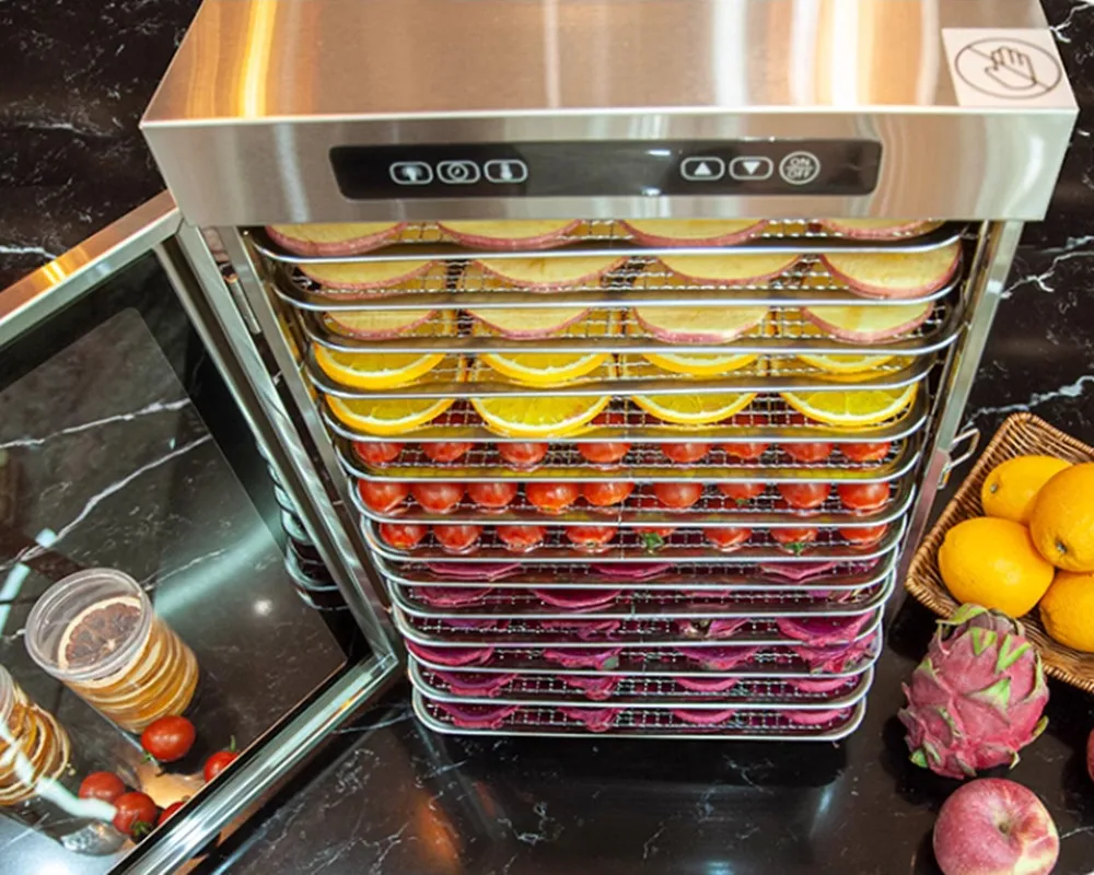 14 Trays Food Dehydrator Fruit dryer Stainless Steel Machine  1200W Household Vegetables Fruit Dryer with Digital Timer for Home 5