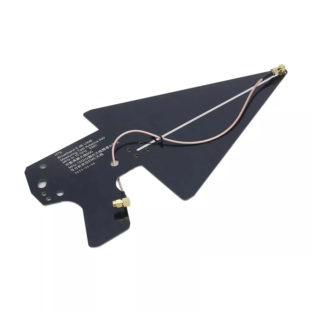 HT6 Log-Periodic Antenna 0.6-10GHz Direction Finding Antenna Spectrum Analyzer SMA Signal Analysis Positioning EMC 6dBi Gain