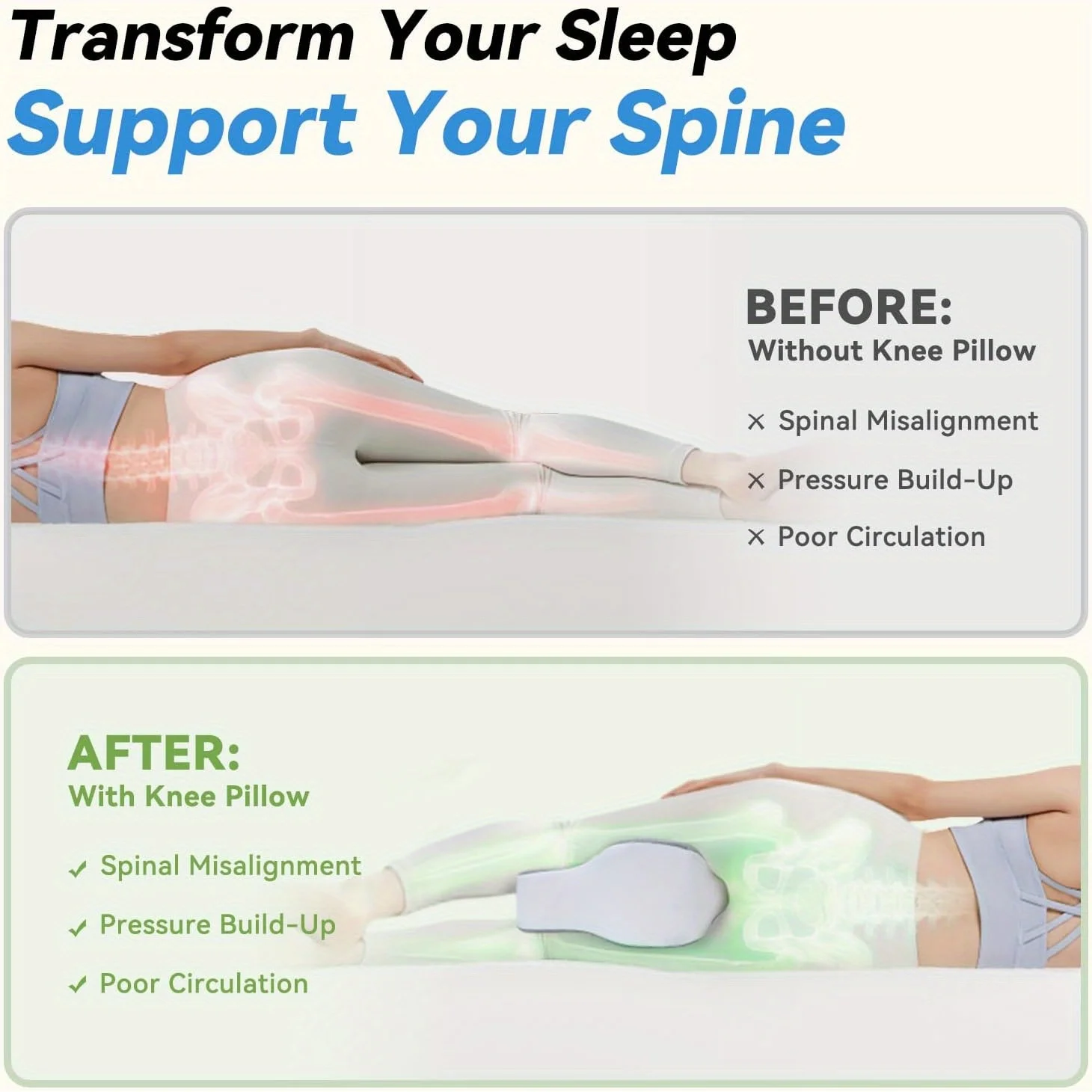 Memory Foam Leg & Knee Pillow 3