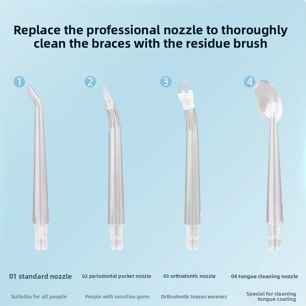 휴대용 전기 구강 세정기 스마트 무선 전기 치아 세정기 3가지 세척 모드 전문 치석 제거기 잇몸 관리