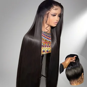 30 32 Inch 360 Full Lace Wig Human Hair Pre Plucked Hd 13x6 200% Density Straight Lace Frontal Wigs 13x4 Human Hair For Women 1