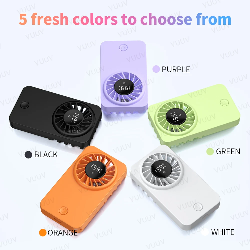 Compact Rechargeable Pocket Fan with Lanyard - Powerful Airflow