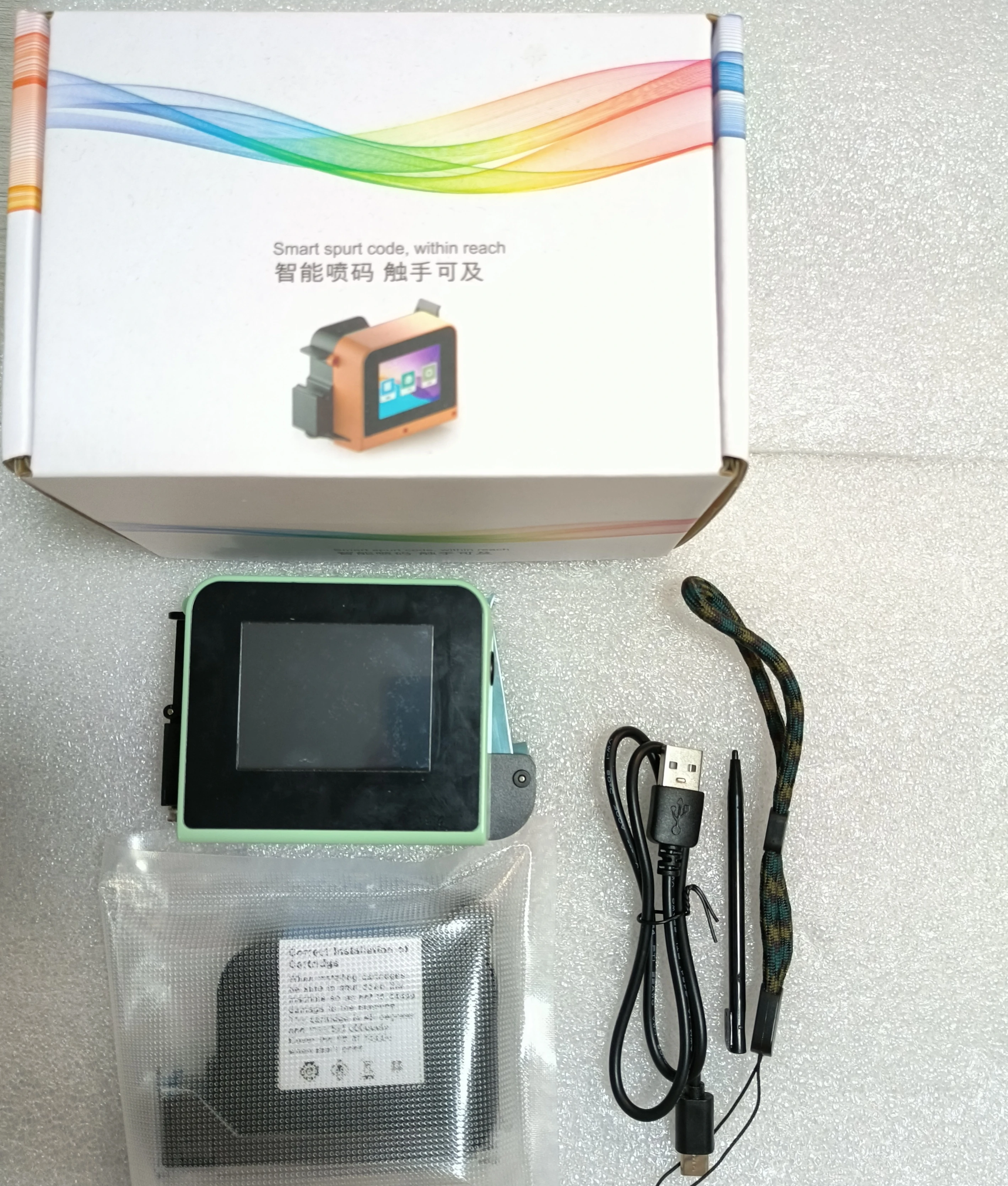 23 Languages YS130 12.7mm printing gun Code Date Logo Expiry Label Portable mini
