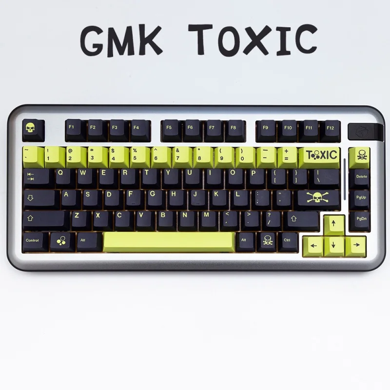 

Токсичные колпачки для клавиш GMK, колпачок для клавиш с сублимационной печатью профиля вишни, 141 клавиш