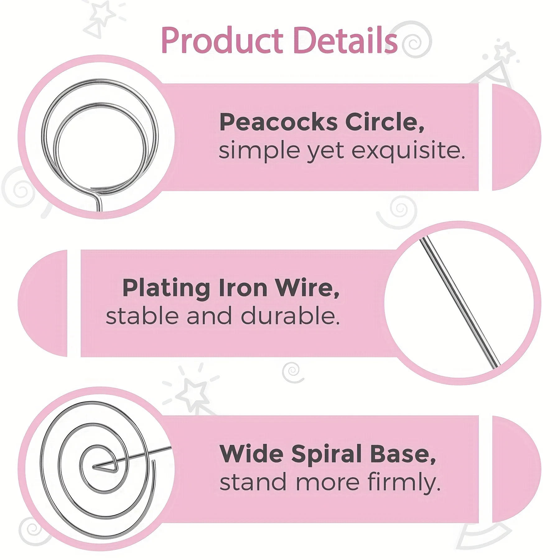 2 pieces, 8.66 inches/22 centimeters high table number clip-position card holder table number holder wedding party photo holde