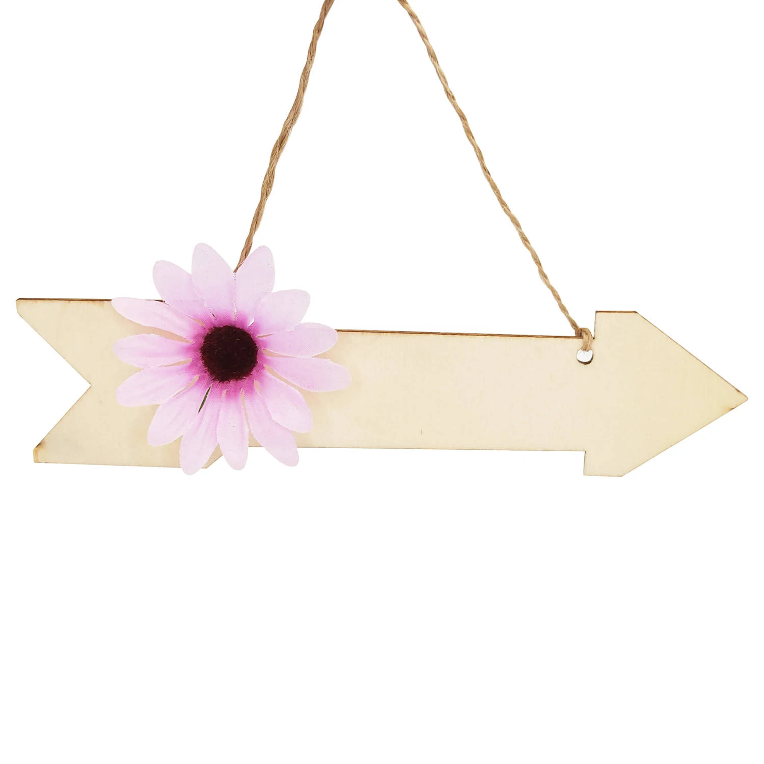 20 Pack Blank Wood Arrow Signs Crafts Unfinished Wood Arrow Hanging Decor Direction Signs Small Wooden Cutouts for Wedding