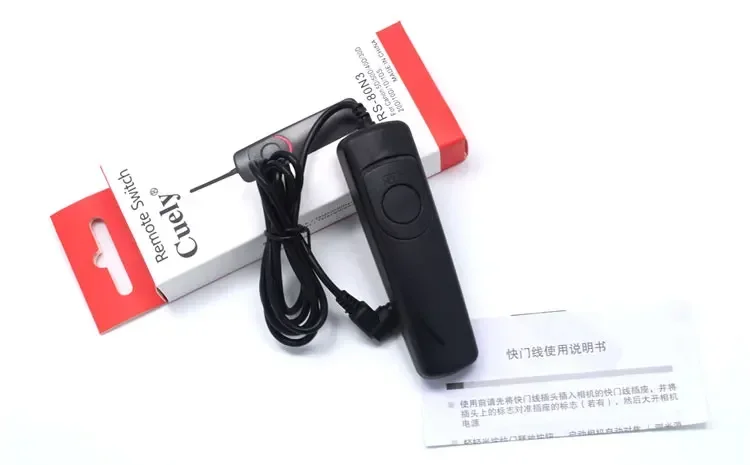 SHOOT RS-80N3 Shutter Release Remote Control Cord for Canon EOS Cameras