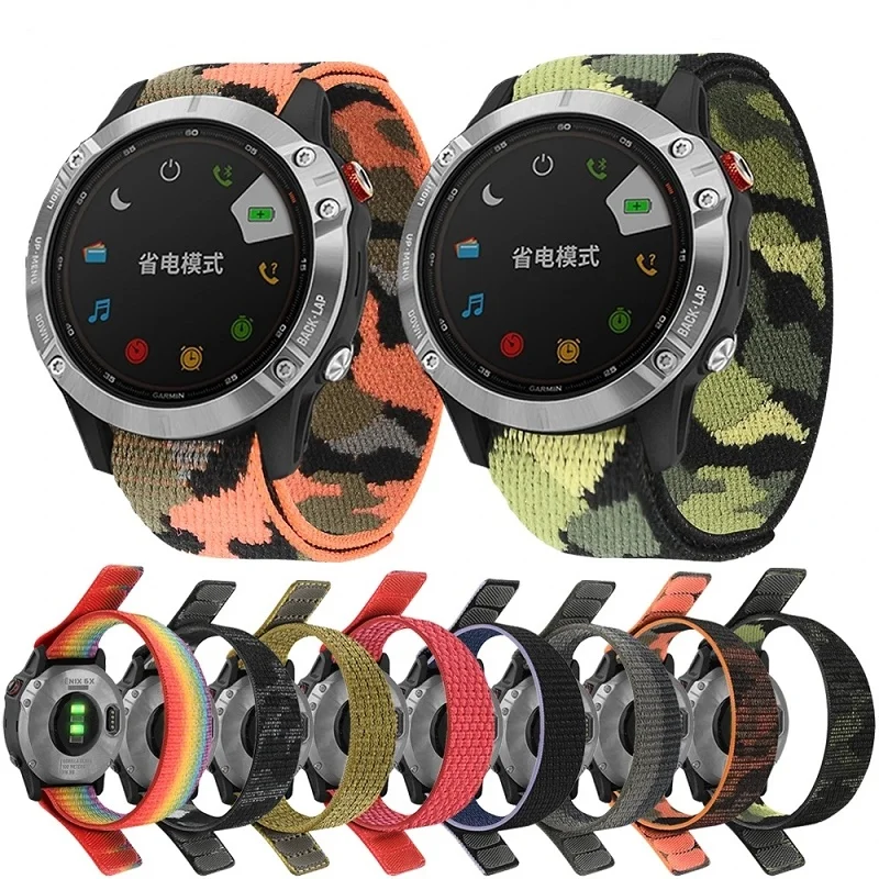 

Nylon WatchBand For Garmin Fenix7X 7 6X 6 Pro Fenix 5X 5 Plus Strap WristStrap Forerunner 945 955 Quick Release 22 26MM Bracelet