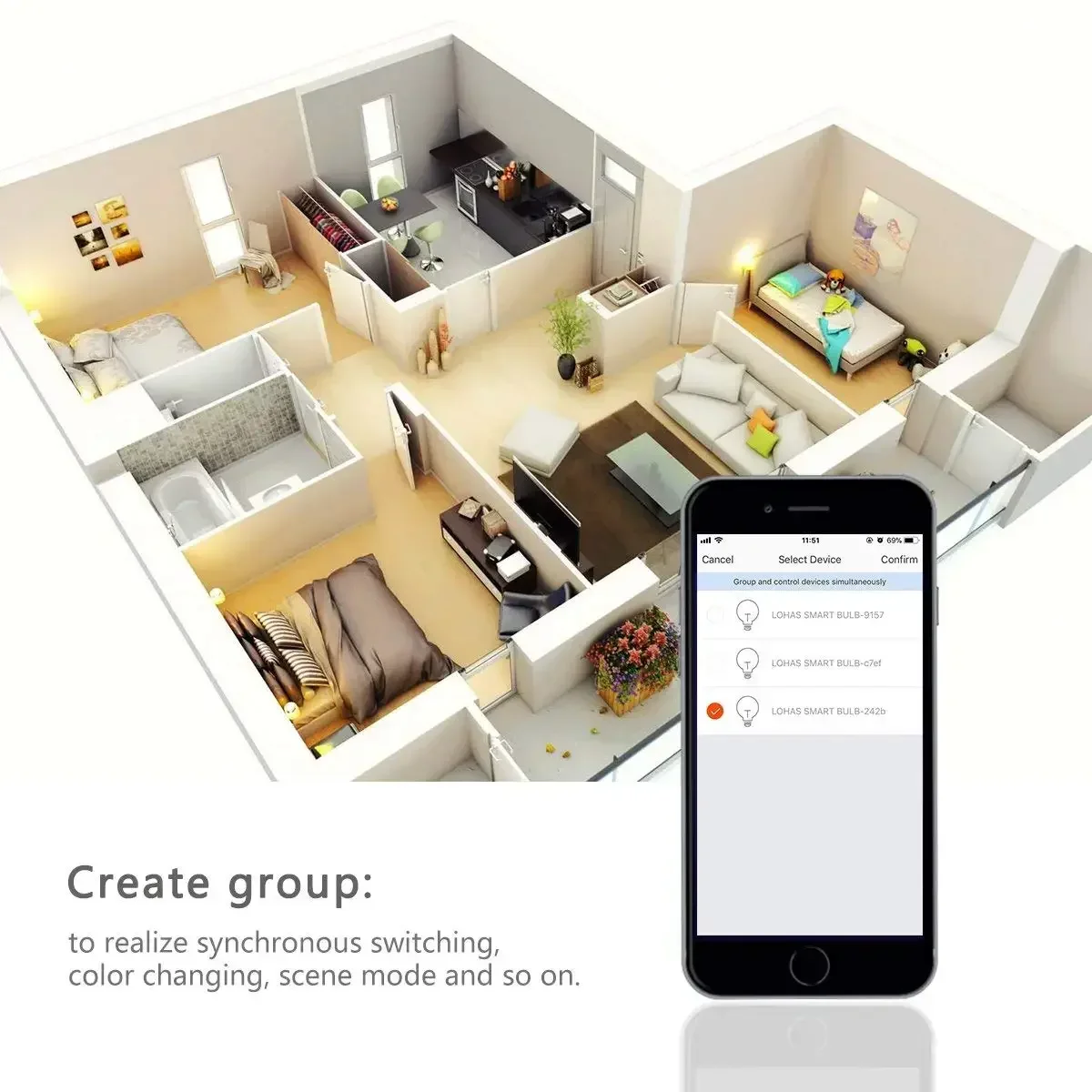 Tuya-WiFi Ʈ  LED , Ѱ B22 8W 2700K  ȭƮ  ϱ 6000K ð    Alexa Google