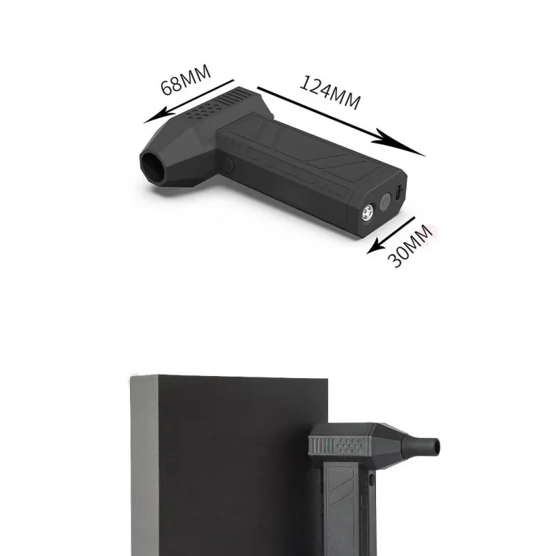 New Mini Violent Turbofan Convenient Portable Small Hair Dryer High Power Wireless Handheld Small Fan