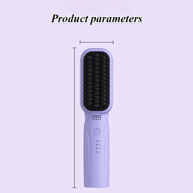 Portable wet and dry anionic comb home dorm room portable hair comb wireless charging version