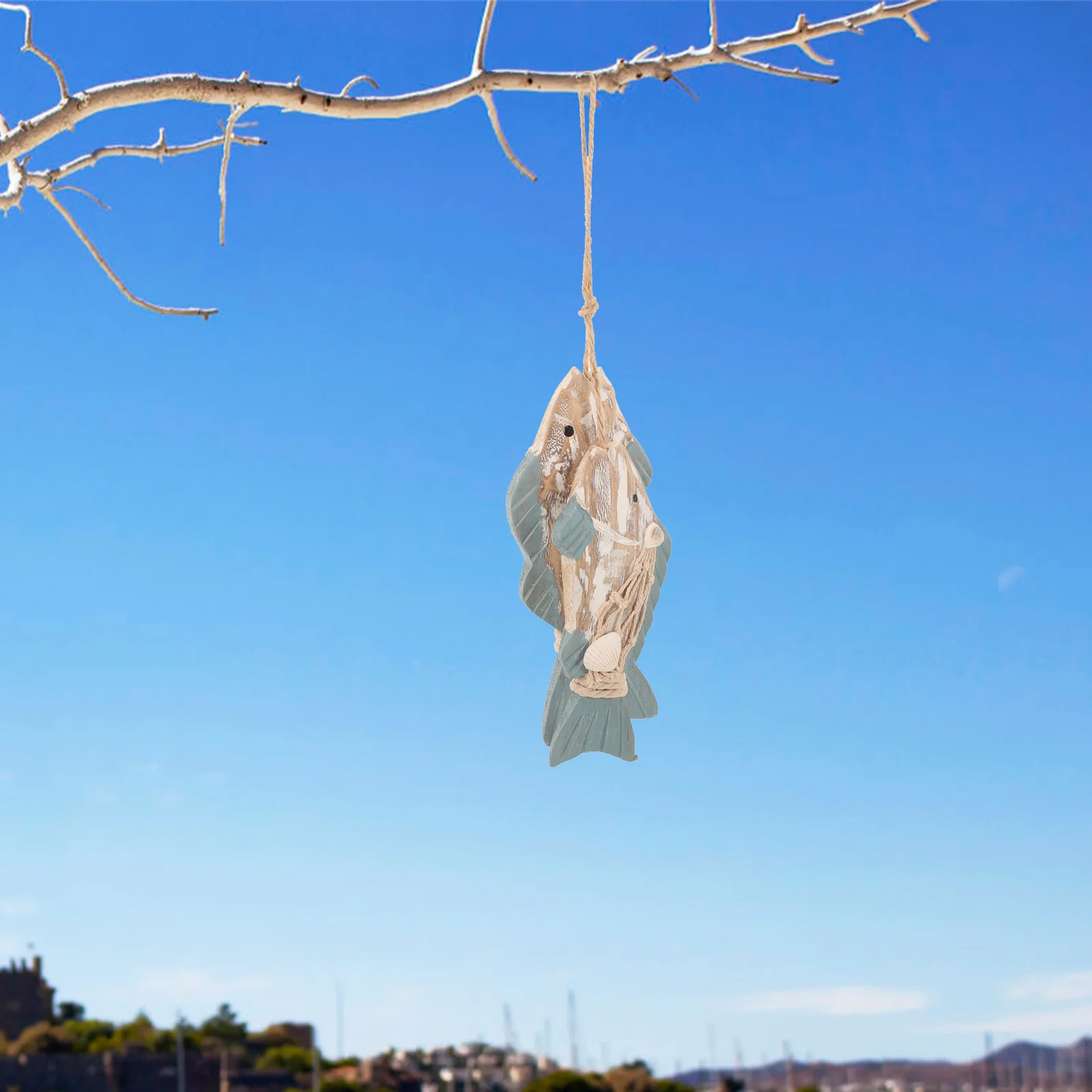 

Nautical Style Fish Hanging Decoration Nautical Wooden Wall Hanging Ornament