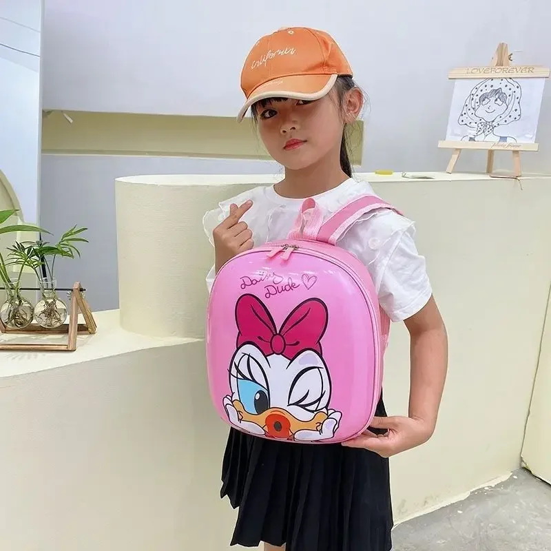 Disney Mickey mouse Minnie Stitch school bag kindergarten boy girl backpack frozen minnie cute cartoon egg shell backpack 6