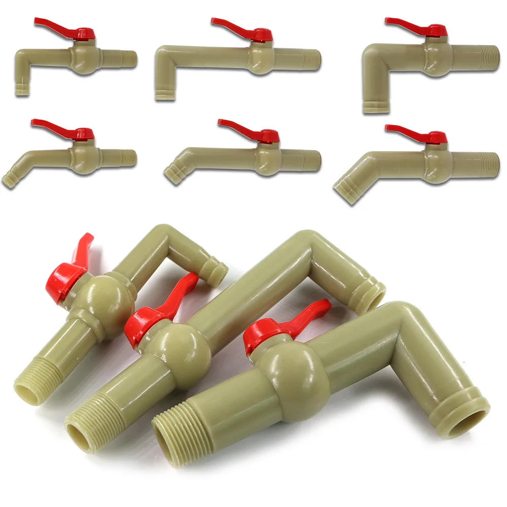 Adattatore Per Tubo Flessibile Del Serbatoio Dell'Acqua Ibc Da 1/2 "3/4" 1 "Pp Rubinetti Per Acqua Domestica Da Giardino In Plastica Giunto Di Accoppi