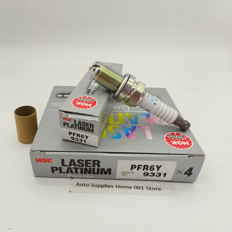 4Pcs Original NGK PFR6Y 9331 Brand New Laser Dual Platinum Spark 
