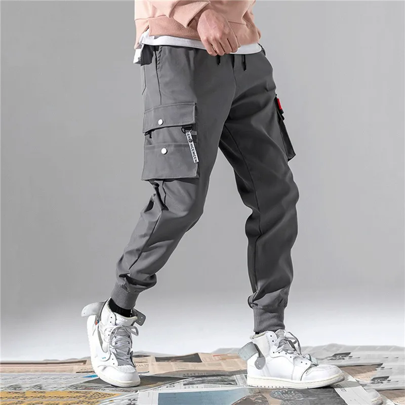 Tanie Męskie Cargo Techwear spodnie dresowe Streetwear spodnie męskie Jogging Oversize spodnie sportowe sklep