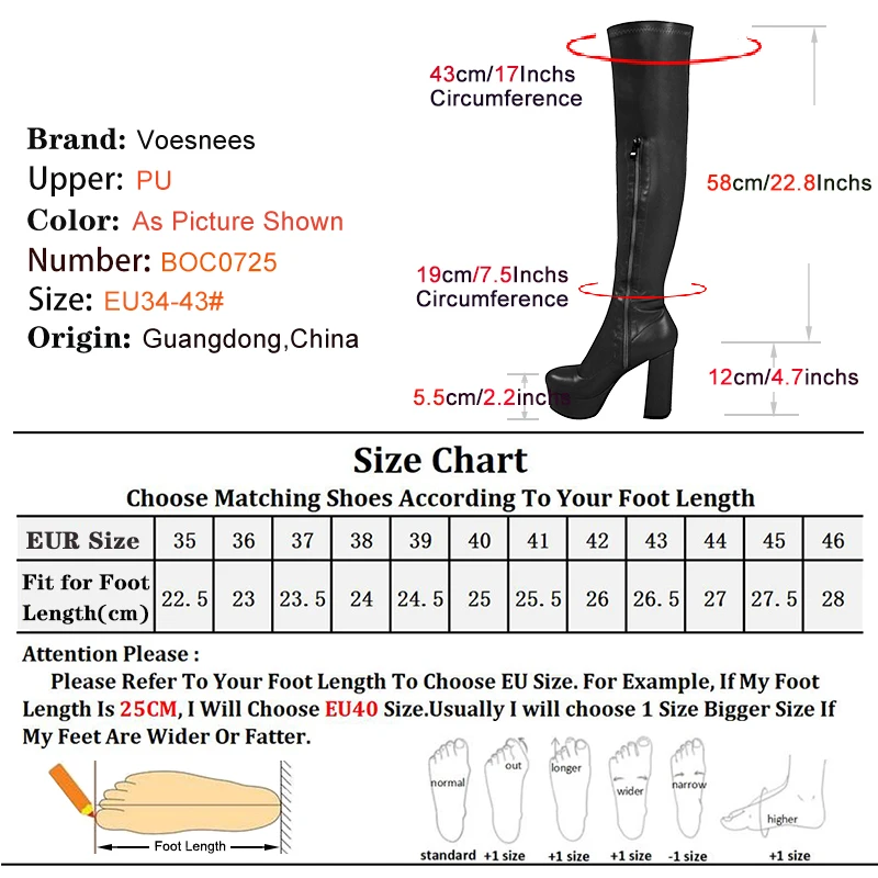 2025 New Female Long Boots Black Platform Pole Dance Stripper Heels Fetish Over-the-knee Booties Women Shoes Thigh High Boots
