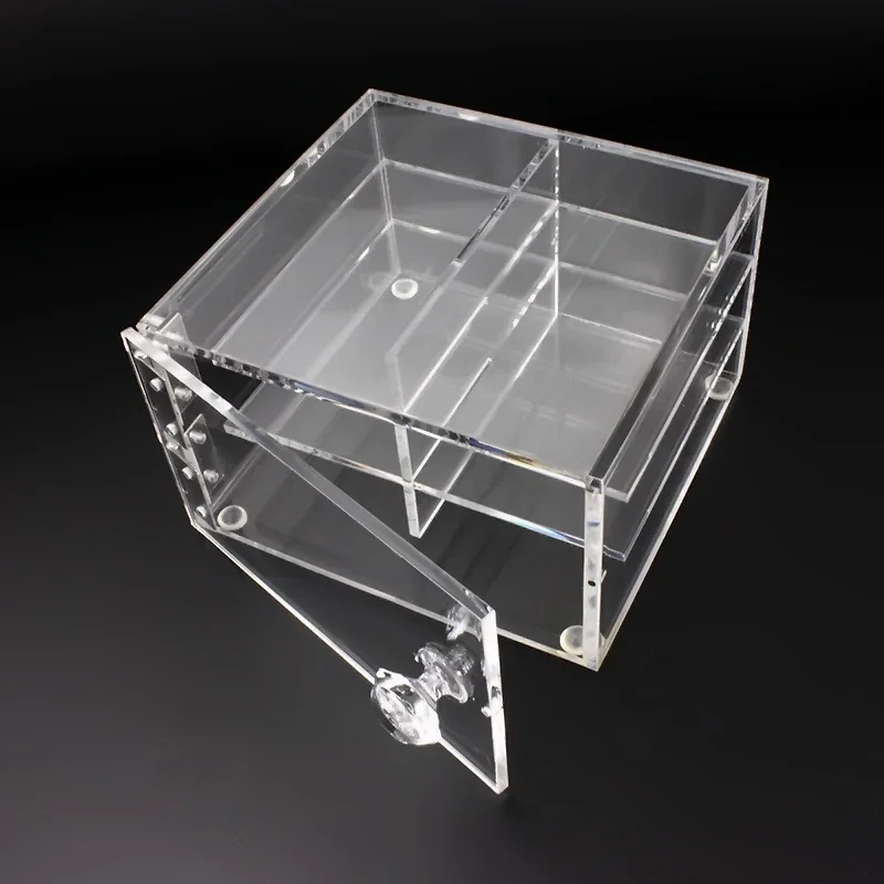 

6 Layers Acrylic Eyelashes Storage Box Display Case Makeup Organizer Eyelash Glue Pallet Pad Grafting Eyelashes Tool