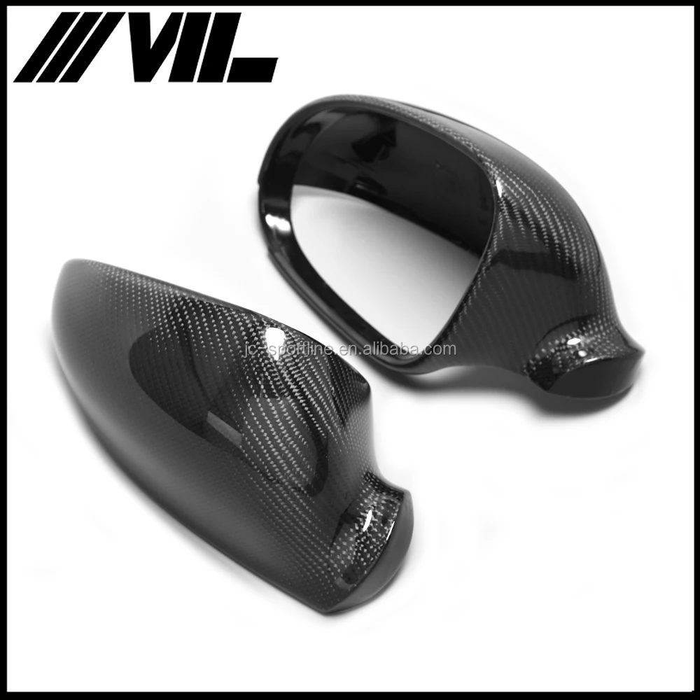 폭스바겐 골프 V GTI MK5 R32용 자동차 풀 교체 카본 파이버 사이드 미러 커버