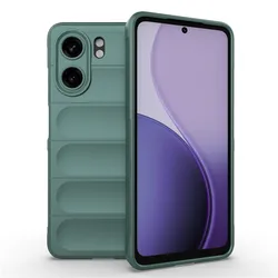 Shockproof Rubber Silicone Protective Bumper Cover for OPPO A5x 5G (LightGray)
