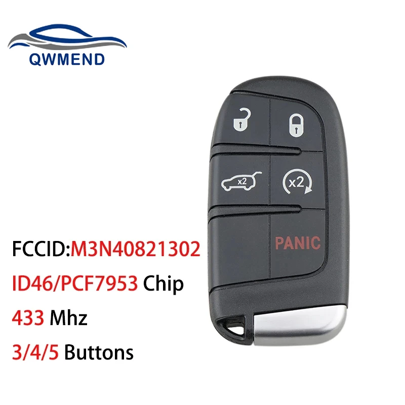 QWMEND Remote Key for Jeep Grand Cherokee 2014 2015 2016 2017 2018