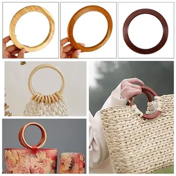 Nuova borsa fatta a mano in legno maniglie borsa a tracolla staccabile tracolla scatola regalo fai da te maniglia borsa bagagli accessori artigianali