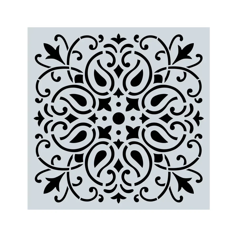 Decorative Mandala Stencil Spray Painting Template - Durable, Washable DIY Window & Wall Decor Tool