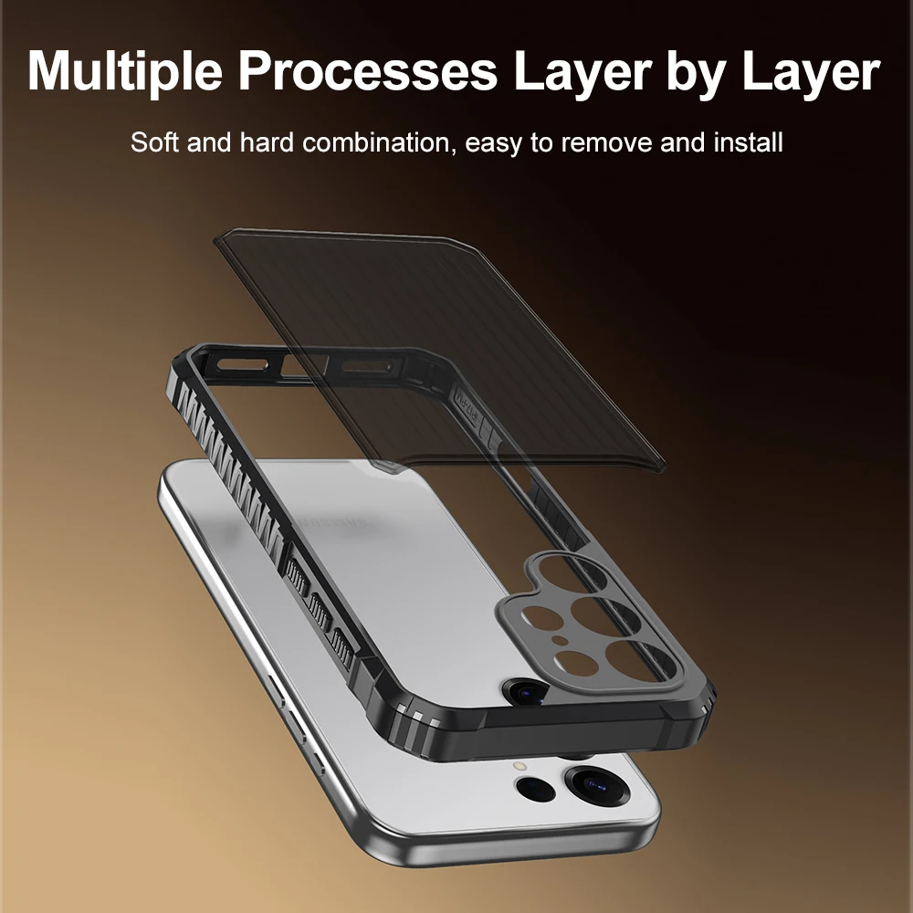 Matte Armor Shockproof Phone Case - Durable Protective Cover