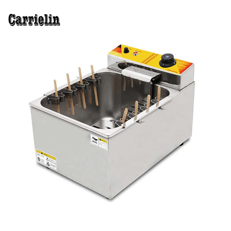 

Commercial Electricity 25L 12L Large Capacity Fried Cheese Hot Dog Frier Snack Making Machine Fryer Pan