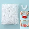 Stretch Bowl Covers, Plastic Food Storage Covers, Disposable Elastic Dish Plate Wrap Bowl Covers for Leftover and Meal Prep 2