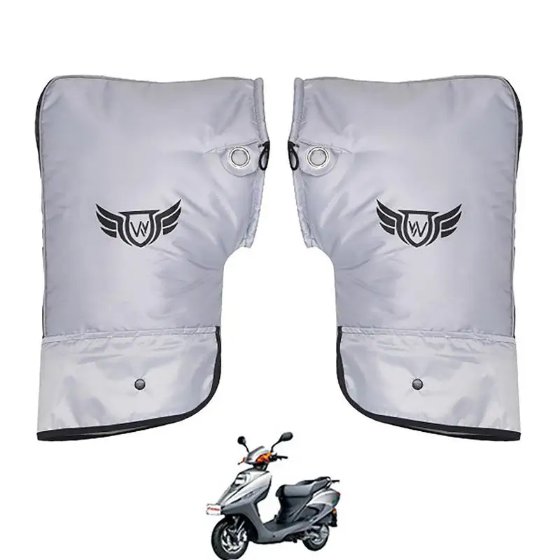 

Мотоциклетные Нескользящие чехлы на руль велосипеда и бара, зимний чехол на руль, безопасная для касания сумка, для холодной погоды и гор