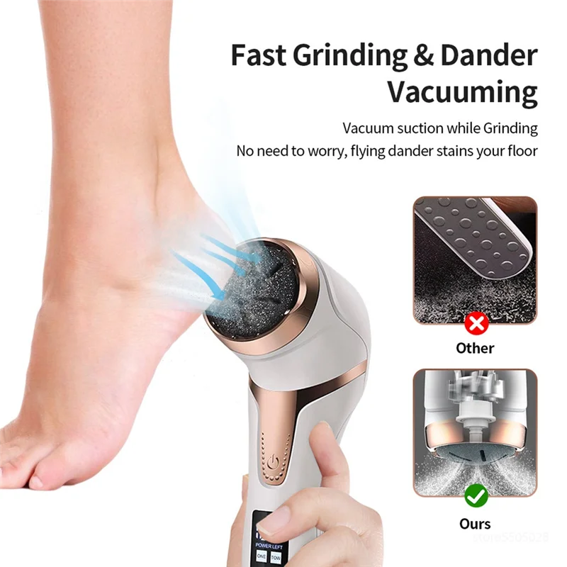 Description Picture 6 of itemElectric Callus Remover For Feet Portable Pedicure Kit Rechargeable Waterproof Foot File Foot Care Deadskin Removera52q