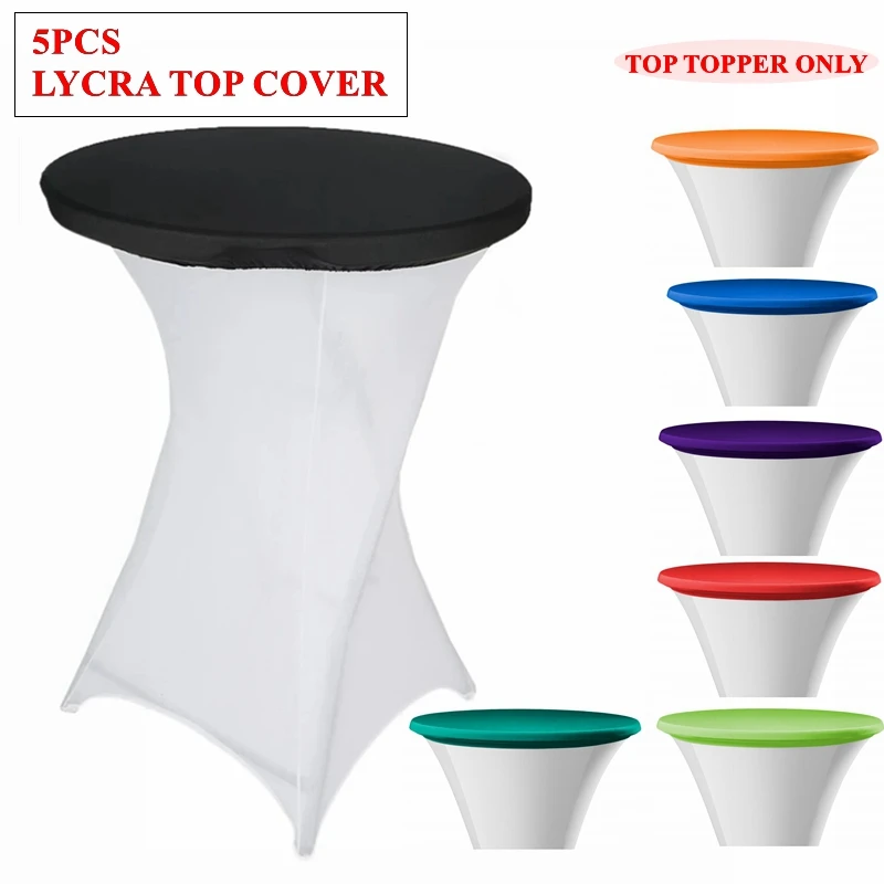 

Высококачественная верхняя крышка из спандекса, ткань из лайкры для коктейльного стола, свадебные украшения