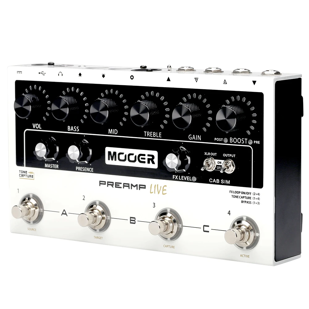 

MOOER Guitar Effect Pedal M999 Preamp Live Floorstanding Integrated Preamp Pedal Equipped with 12 Independent Pre-stage Channels