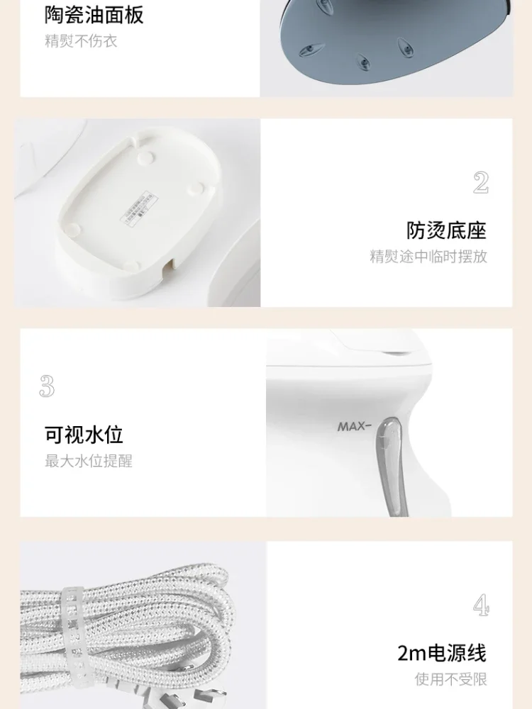 Clothes Iron Electric Irons Vertical Mini Steam Small Household Appliances Portable Generator Steamer Ironing Handheld Hand Home images - 6