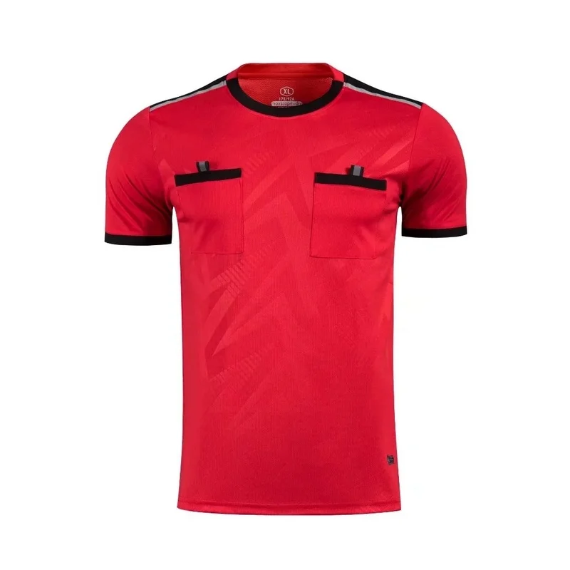 new football uniform referee suit brand jersey short sleeve shorts summer training clothing free delivery