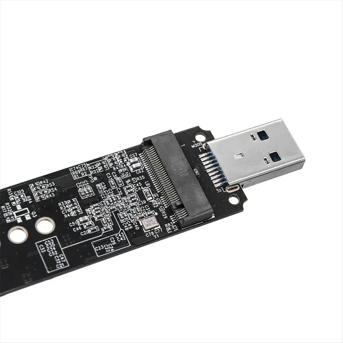 DT60 듀얼 프로토콜 SSD 인클로저 M.2(NVME NGFF용) USB3.1 변환기 M2 SSD 케이스 어댑터(2230/2242/2260/2280 SSD용)