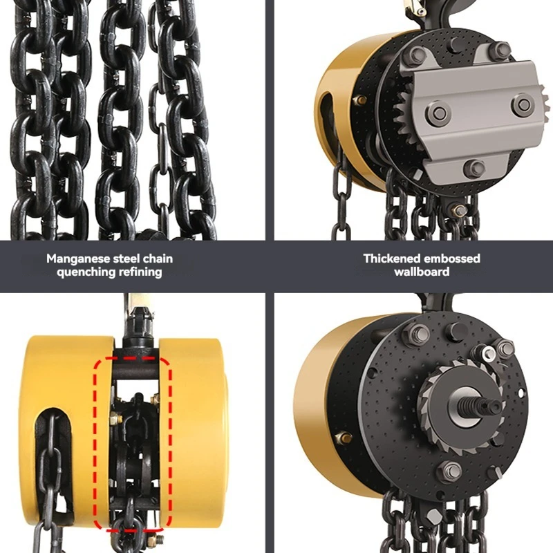 National standard hand chain hoist 2 tons 1 ton 3 tons 5t round manual hoist chain crane inverted manual chain hoist