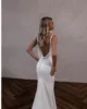 Mermaid Wedding Dresses Sexy Backless V neck Customized Formal Bride Bridal Gown Women Evening Wedding Gown vestidos de novia 6