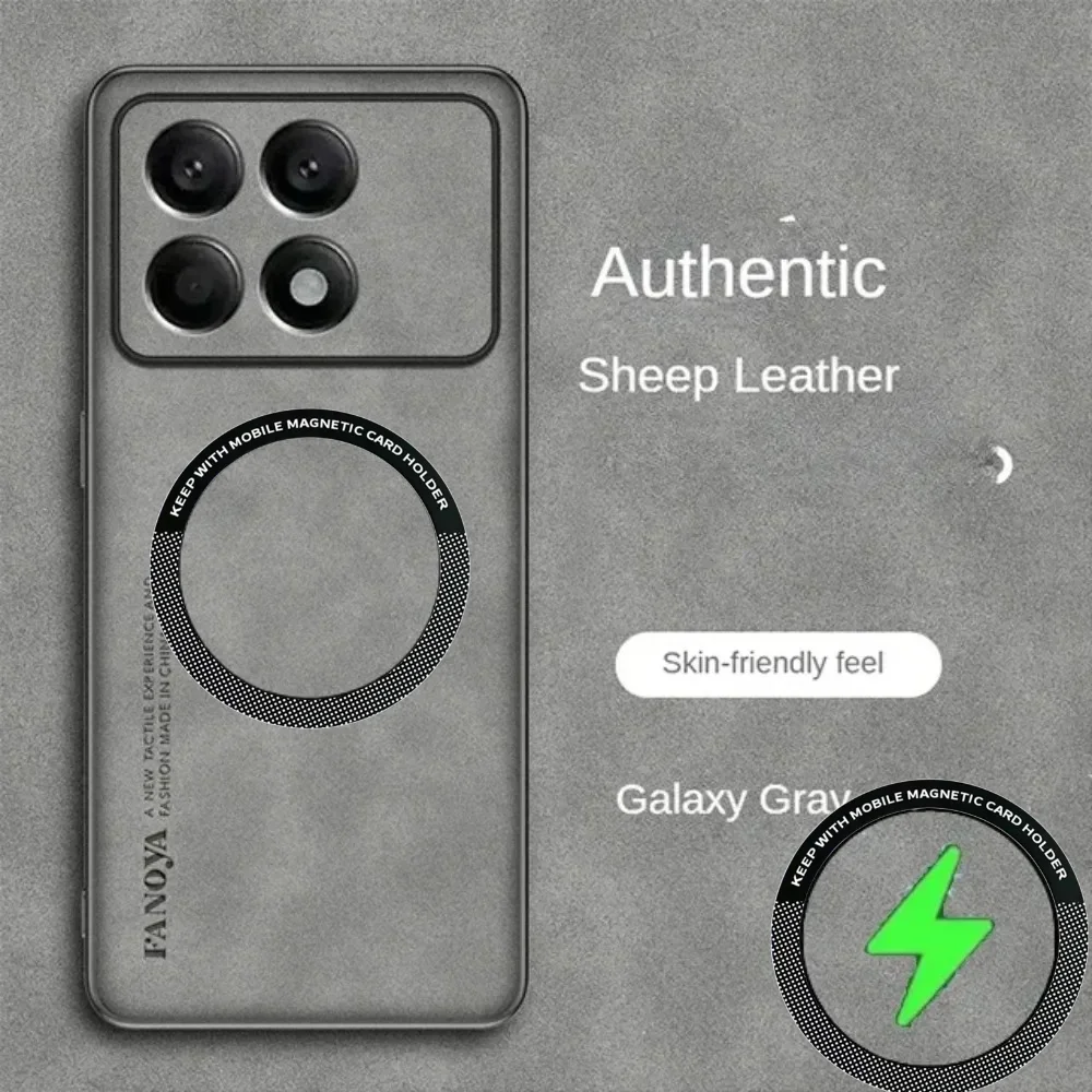 Leather Magnetic Magsafe Wireless Charging Case