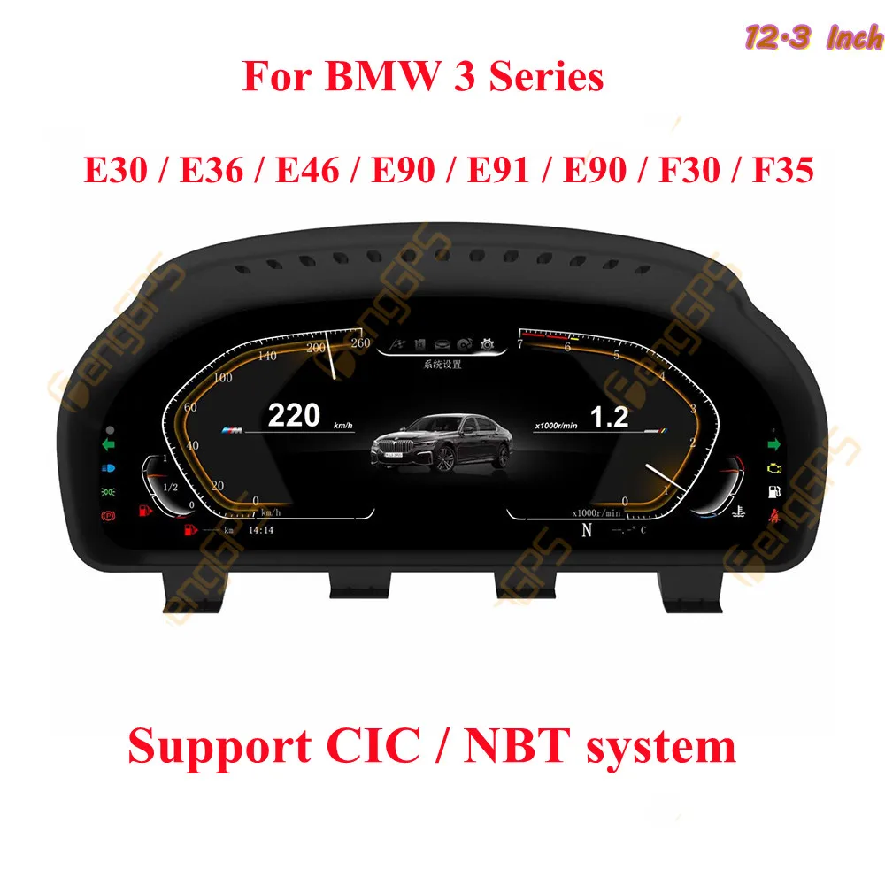 

Android For BMW 3 Series F30/E46/E90/E91/E90/E83/E84/E87/F31/ Car LCD Dashboard Instrument Display Panel Multimedia Player GPS