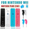 For Nintendo Wii Joystick 2 in 1 Wireless Remote Gamepad Controller Set Optional Motion Plus with Silicone Case Video Game 1