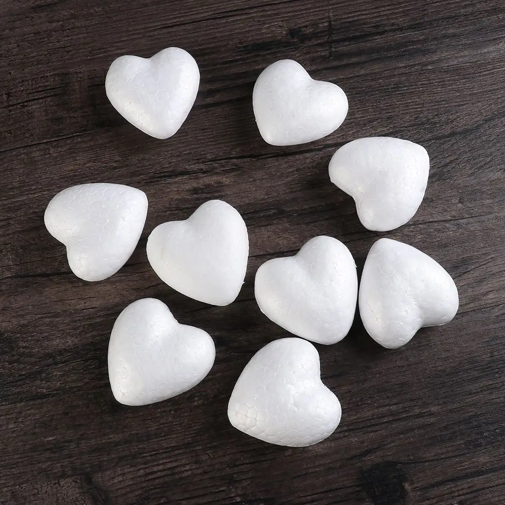 NOLITOY 5 Stuks Schuim Liefdesmodel Hartvormige Krans Van Wit Schuim Piep Krans Kerst Ring Piep Ballen Taartversieringen Kerst Cirkel Bruiloft Kind Lauwerkrans